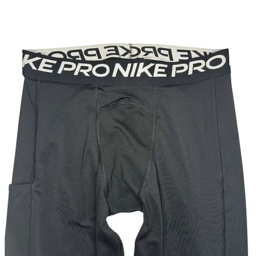 Nike Pro Dri-FIT Boys Compression Tights with Pocket Black Size XL